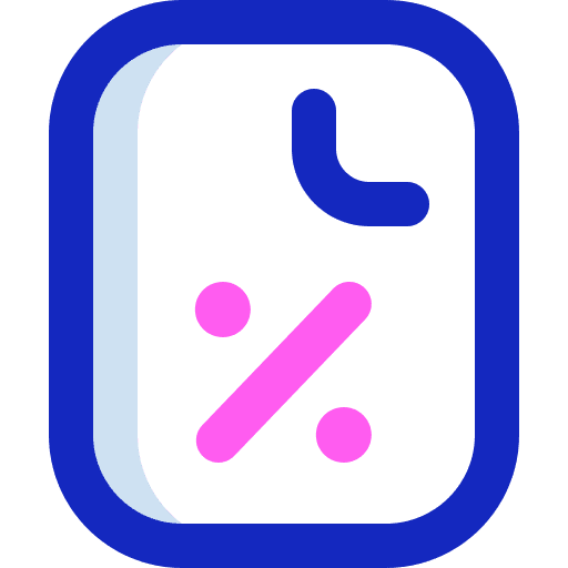 Percentage sale discount business and finance icon