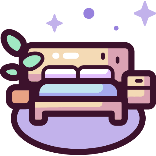 Bed sleeping furniture and household sleepy icon Bed sleeping furniture and household sleepy icon