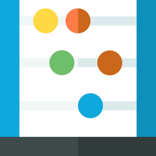 Abacus calculate baby toy abacus icon