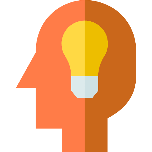 Creativity head idea education icon