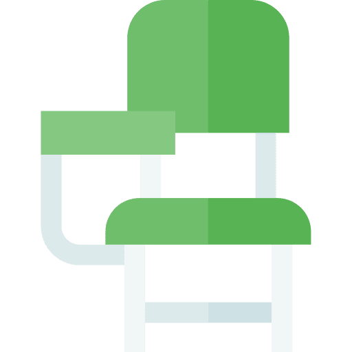 Desk chair desk chair school education icon