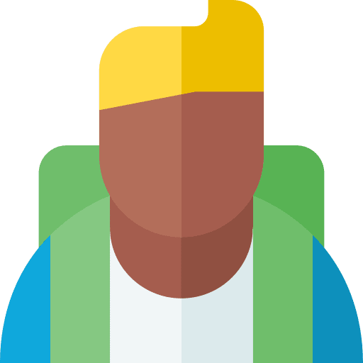Student backpack blond school bag icon