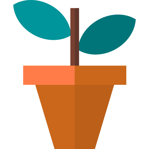 Plant pot nature leaf icon