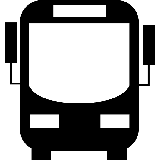 Public transport bus transporting transport icon