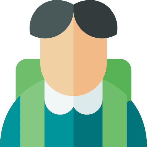 Student girl black hair young icon