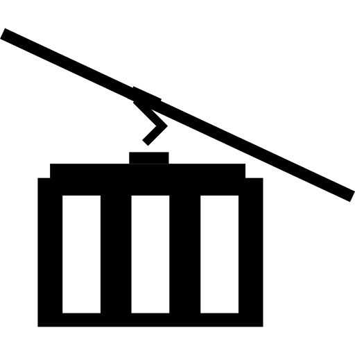 Aereal railway funicular cable icon