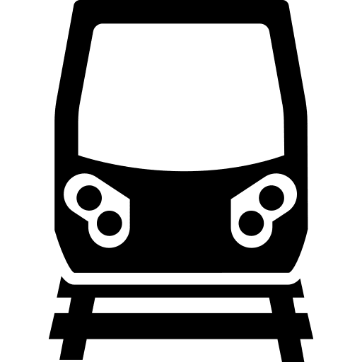 Rails trains railroad machine icon