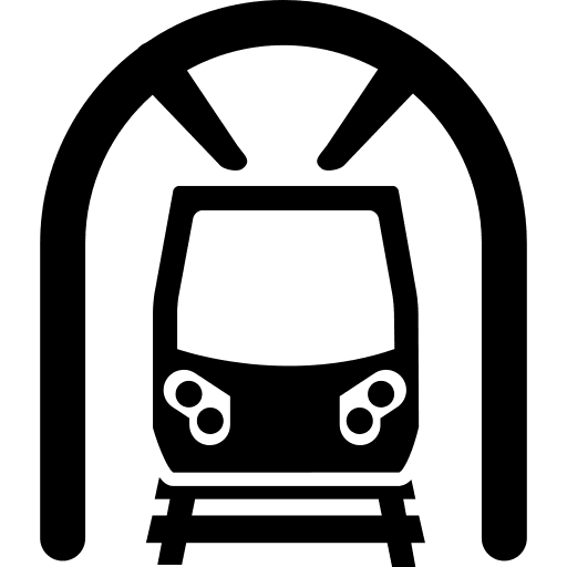 Trip trip train transport icon