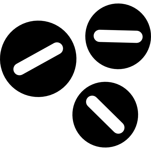 Medicine capsules circular capsules drugs icon
