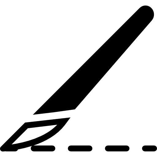 Scalpel or knife medical surgery cutting tool cutting surgery tools icon