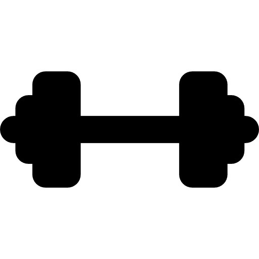 Weight silhouette for medical sport practice medical icons silhouette sportive icon