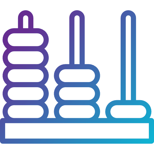 Abacus maths calculator education icon