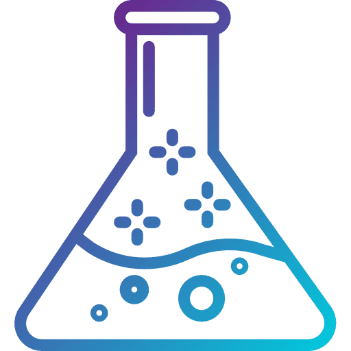 Flask chemistry science test tube icon