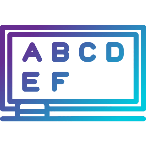 Blackboard class chalk teacher icon