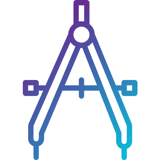 Compass education compass drawing icon