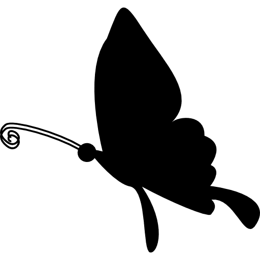 Butterfly flying silhouette animal animals butterfly icon