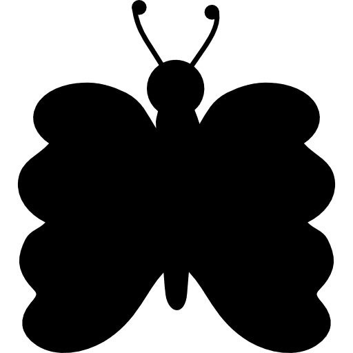 Symmetrical butterfly shape from top view insect shape shapes icon