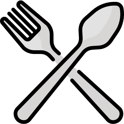 Fork camping tools and utensils metal icon