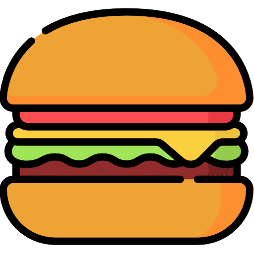 Burger salad food sandwich icon Burger salad food sandwich icon