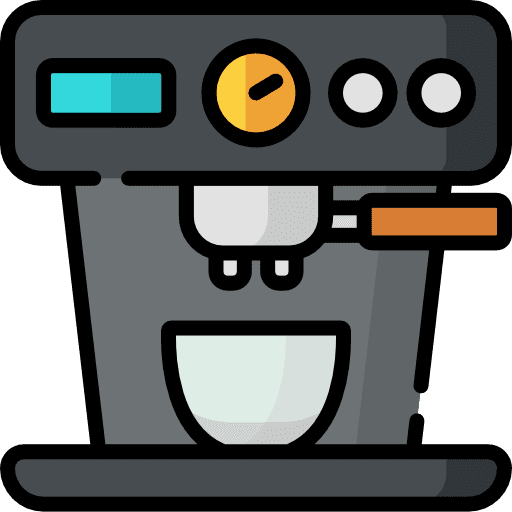 Coffee machine food and restaurant coffee shop kitchenware icon Coffee machine food and restaurant coffee shop kitchenware icon