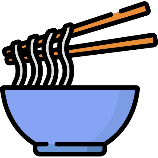 Noodles bowl chinese ramen icon