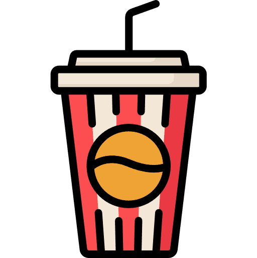 Cola straw food and restaurant soda pop icon Cola straw food and restaurant soda pop icon