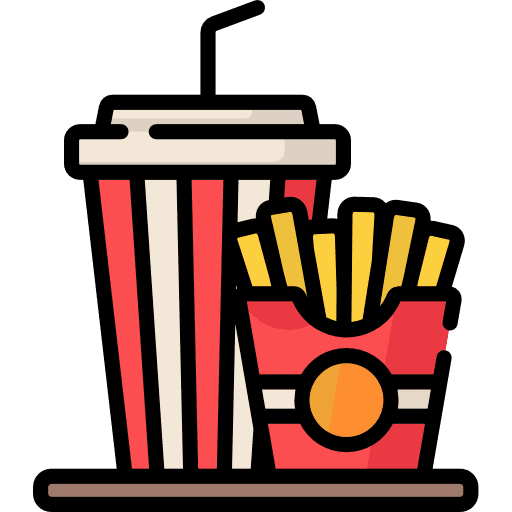 French fries fast food food menu icon French fries fast food food menu icon