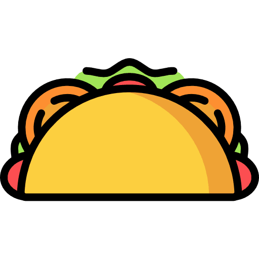 Taco fast food food foods icon Taco fast food food foods icon