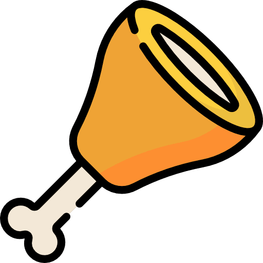 Chicken leg food food and restaurant roast chicken icon Chicken leg food food and restaurant roast chicken icon