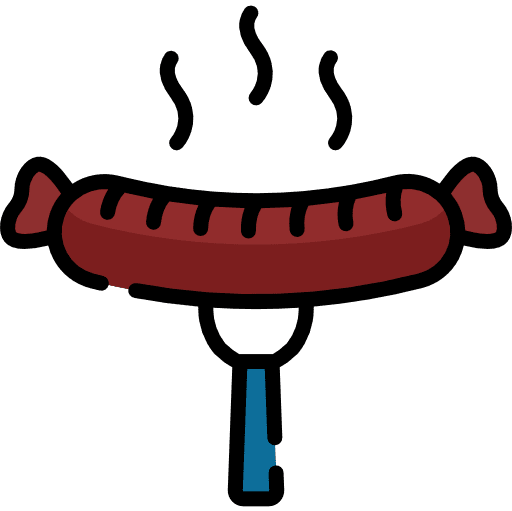 Sausage bbq food meat icon Sausage bbq food meat icon
