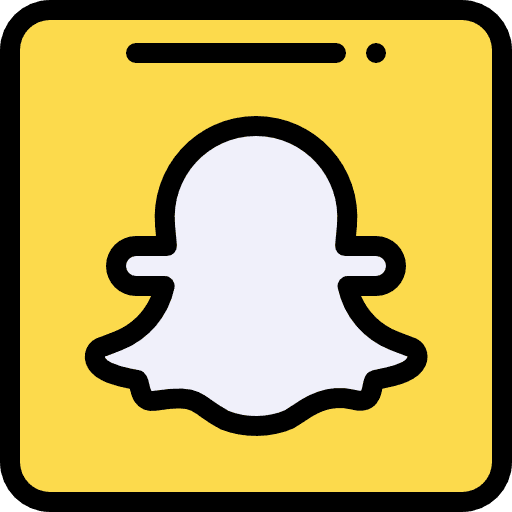 Snapchat social media social network logotype icon