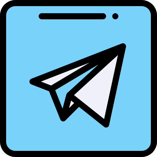 Telegram social media logo logotype icon