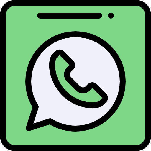 Whatsapp logotype communications social media icon