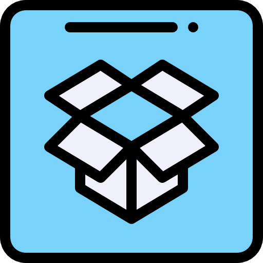 Dropbox logo social network logotype icon