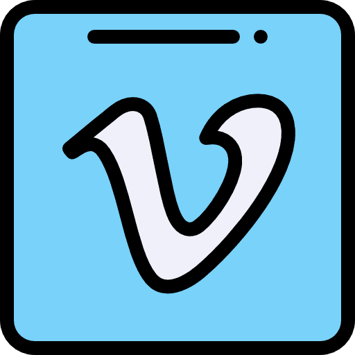 Vimeo brands and logotypes social media social network icon