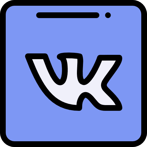 Vk video player logo social network icon