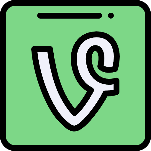 Vine social network brand vine icon