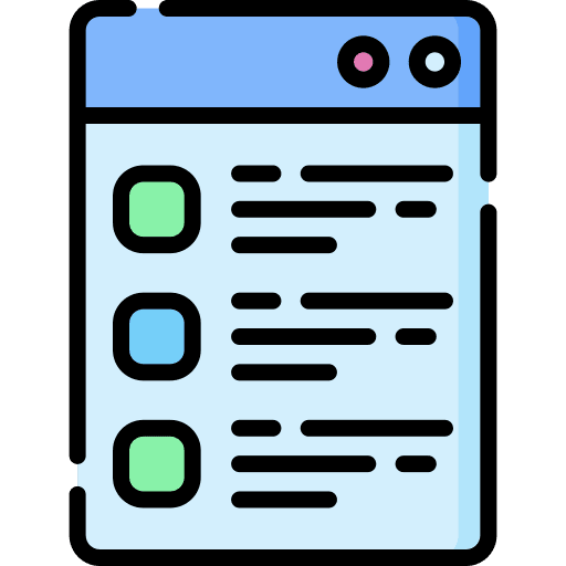 Check list options ui settings icon Check list options ui settings icon