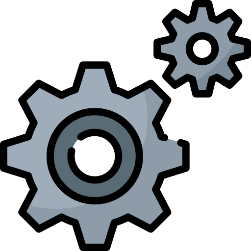 Gear set up configuration settings icon Gear set up configuration settings icon