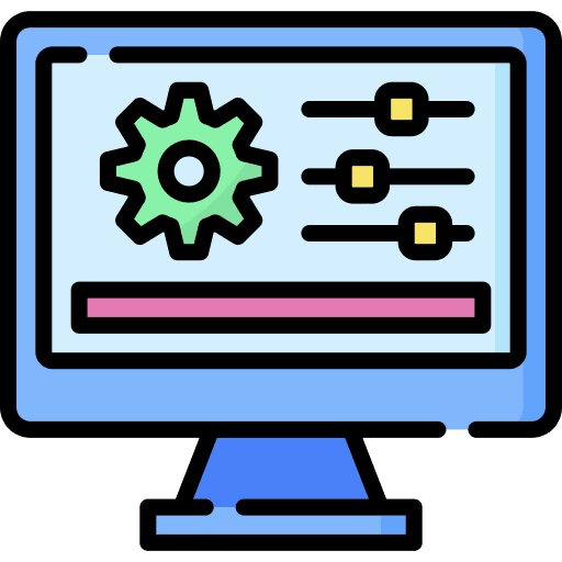 Setup it settings monitor ui icon