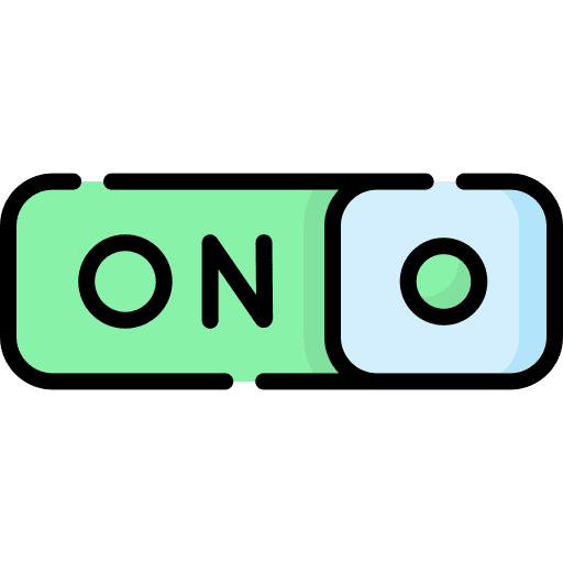 Switch on turn on slider ui icon Switch on turn on slider ui icon