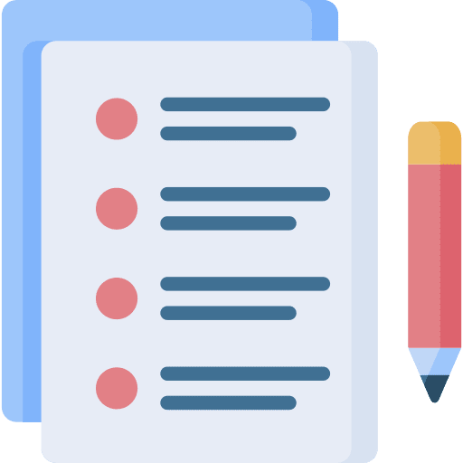 Document note bullet list file icon