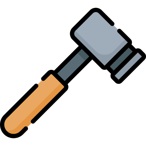 Hammer carpentry home repair construction and tools icon Hammer carpentry home repair construction and tools icon
