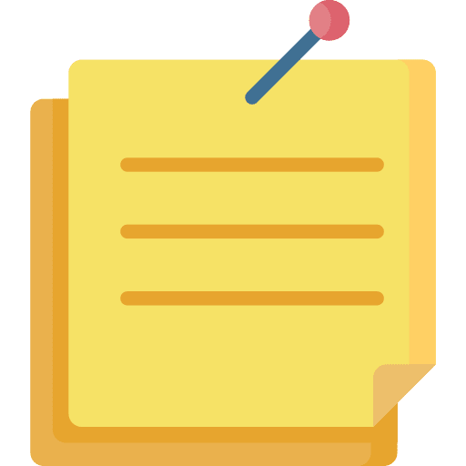 Note note document pin icon