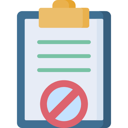 Prohibition task note not allowed icon Prohibition task note not allowed icon