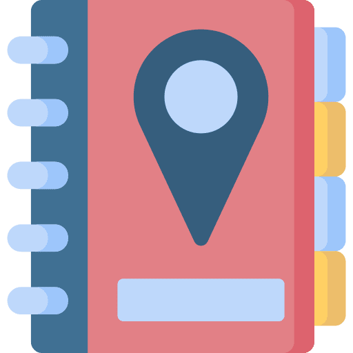 Address notebook map placeholder address book icon Address notebook map placeholder address book icon