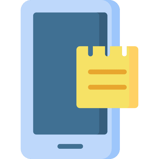 Note electronics sticky notes cellphone icon Note electronics sticky notes cellphone icon