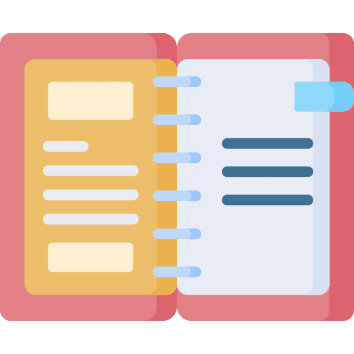 Note tools and utensils notebook writing icon Note tools and utensils notebook writing icon