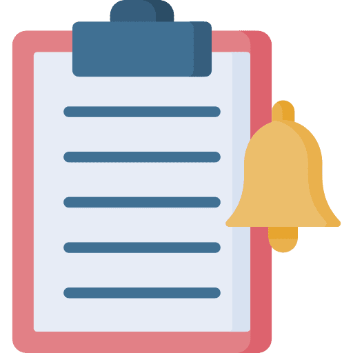 Notification bell files and folders notification bell clipboard icon Notification bell files and folders notification bell clipboard icon