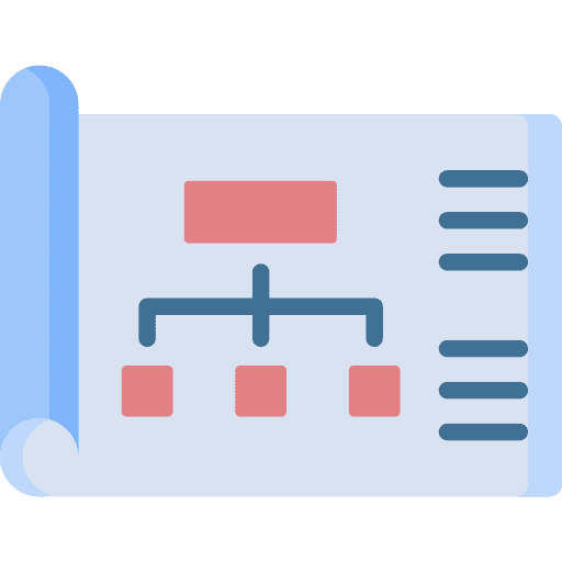 Project organized organization business icon Project organized organization business icon